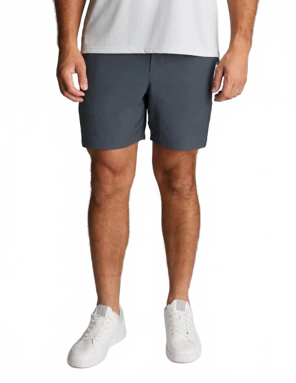 NEW BIRDDOGS 3-in-1 khaki shorts - 7" in dark gray
